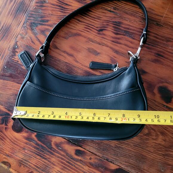 Vtg Y2K Mini Demi Hampton Coach Bag Black Small Leather Purse K28-7593 - Picture 7 of 9